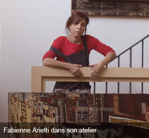Fabienne Arietti dans son atelier